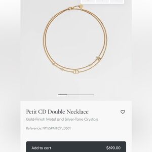 Petit CD Double Necklace